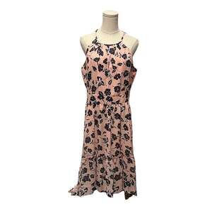 Eliza J Floral Chiffon High Low Halter Dress Women’s Size 14